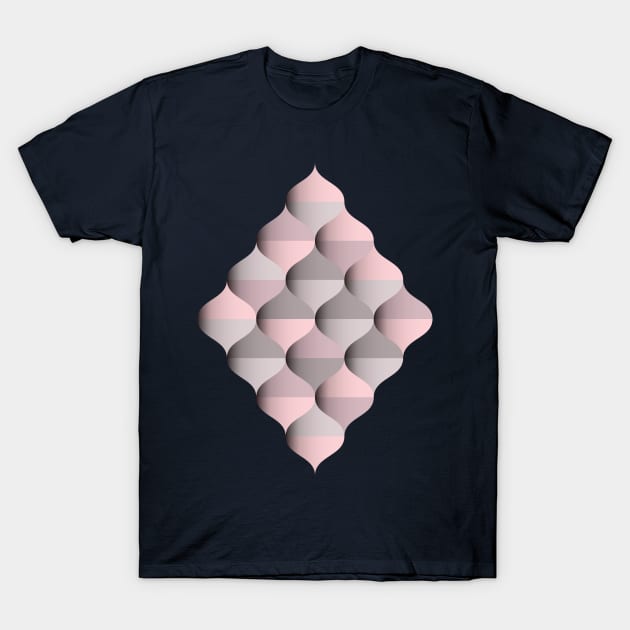 Rhombus shape in Moroccan ogee pattern T-Shirt by IngaDesign